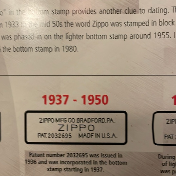 Zippo Date codes. For those who would like some reference. - Picture 13 of 14